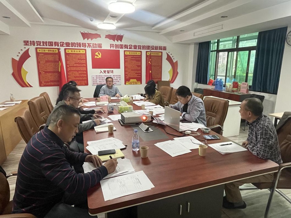 湖南糧油集團黨委書記、董事長葉蓁以普通黨員身份參加所在黨支部組織生活會