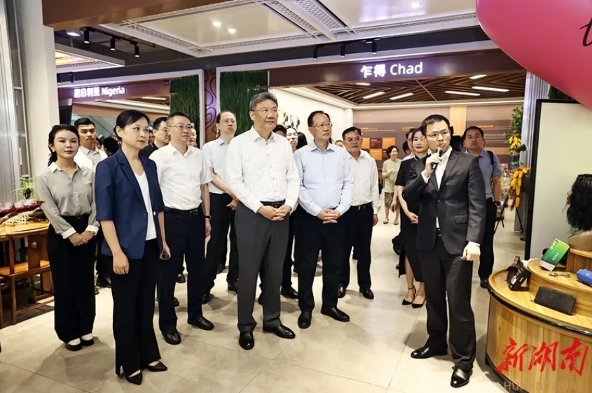 湖南農(nóng)業(yè)集團黨委書記、董事長龔小波匯報 打造對非農(nóng)業(yè)合作產(chǎn)貿(mào)一體化新模式